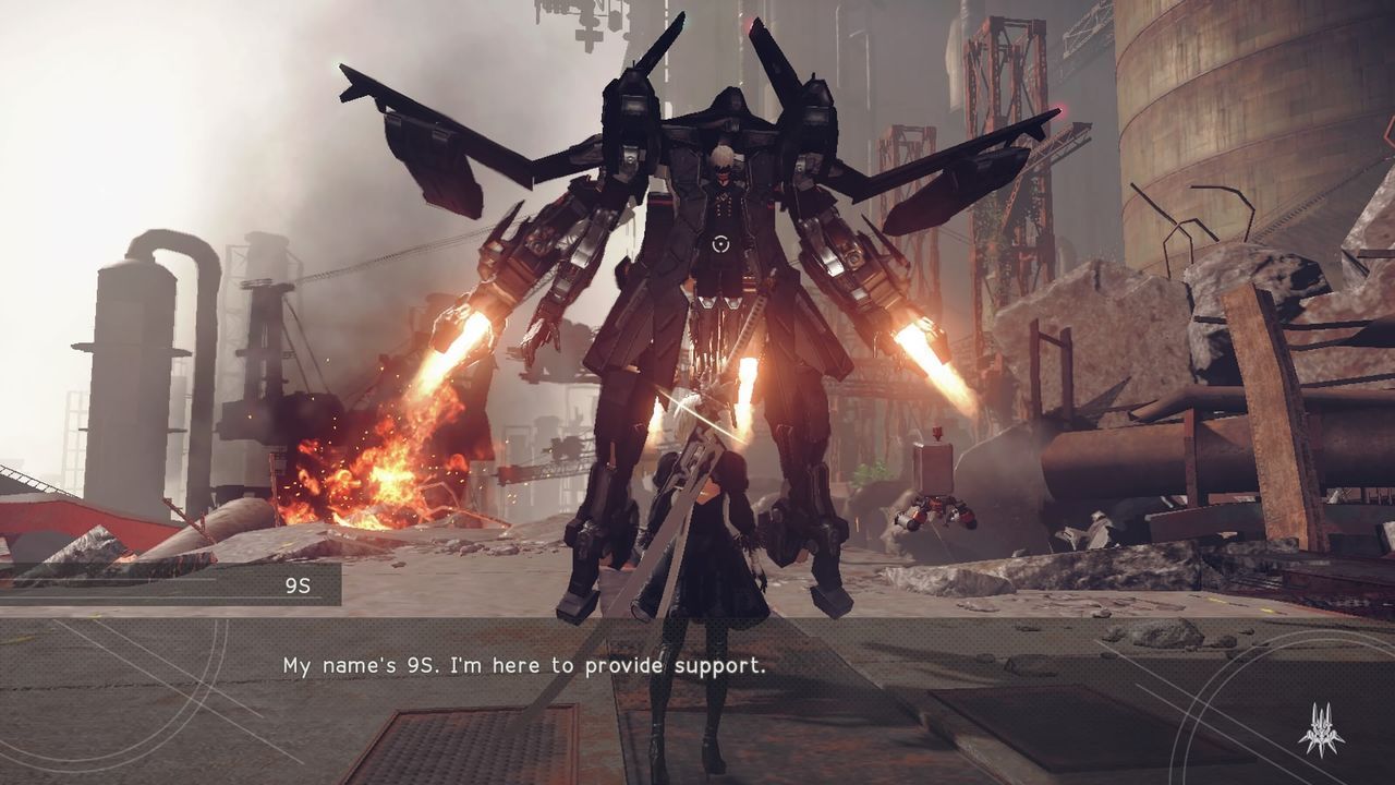 Nier: Automata - 2B i jej towarzysz