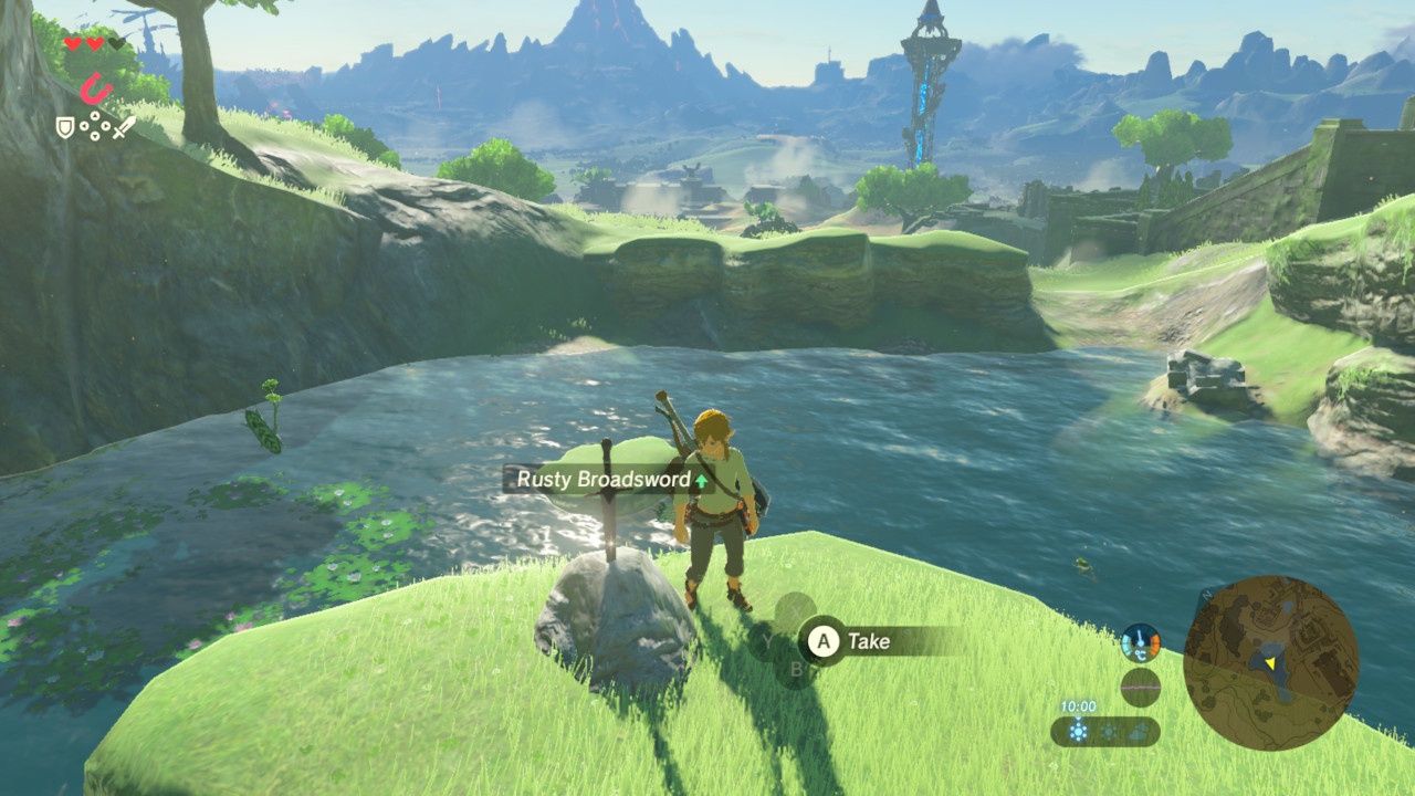 Legend of Zelda: Breath of the Wild - miecz w kamieniu