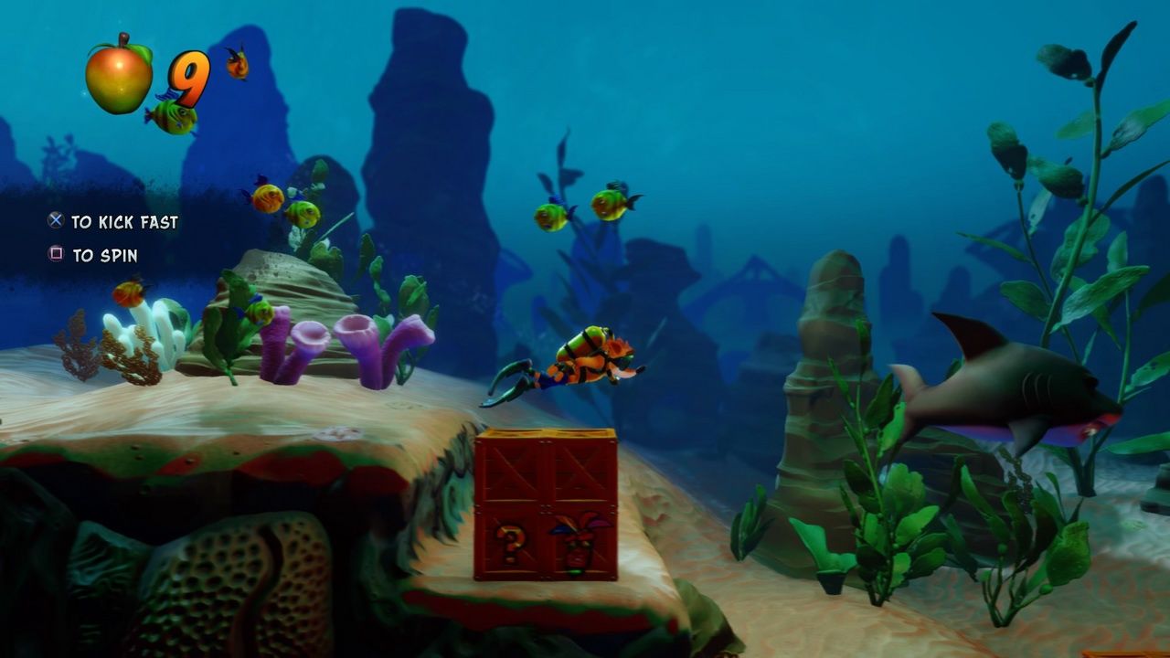 Crash Bandicoot N.Sane Trilogy - Crash pod wodą