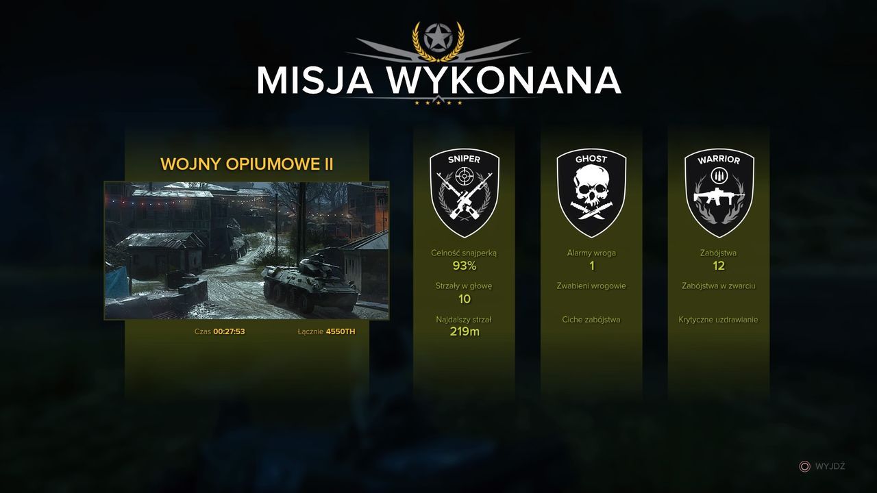 Sniper: Ghost Warrior 3 - podsumowanie misji