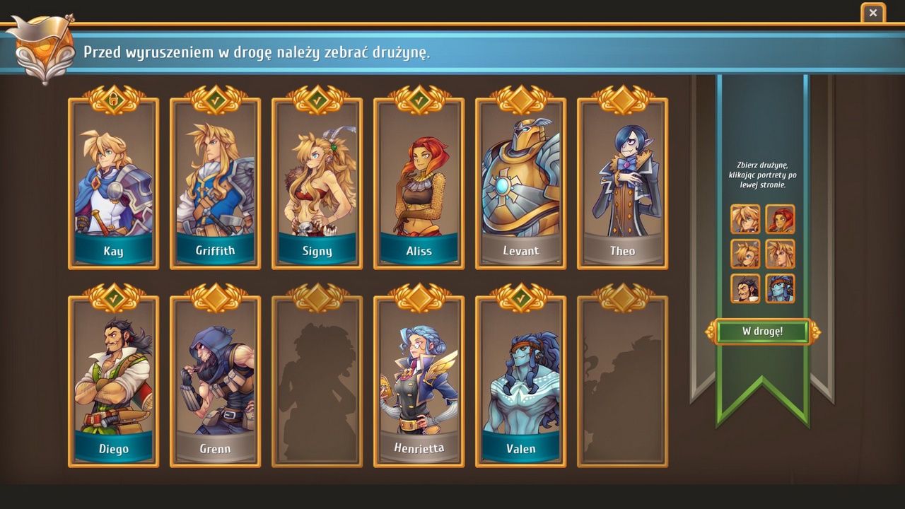 Regalia: Of Men and Monarchs - przed wyruszeniem w drogę należy zebrać drużynę