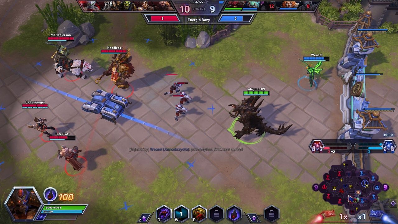Heroes of the Storm - obrona ładunku