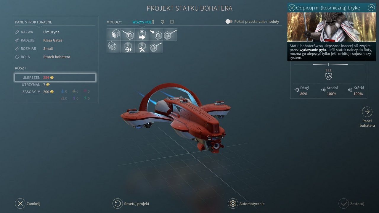 Endless Space 2 - statek bohatera