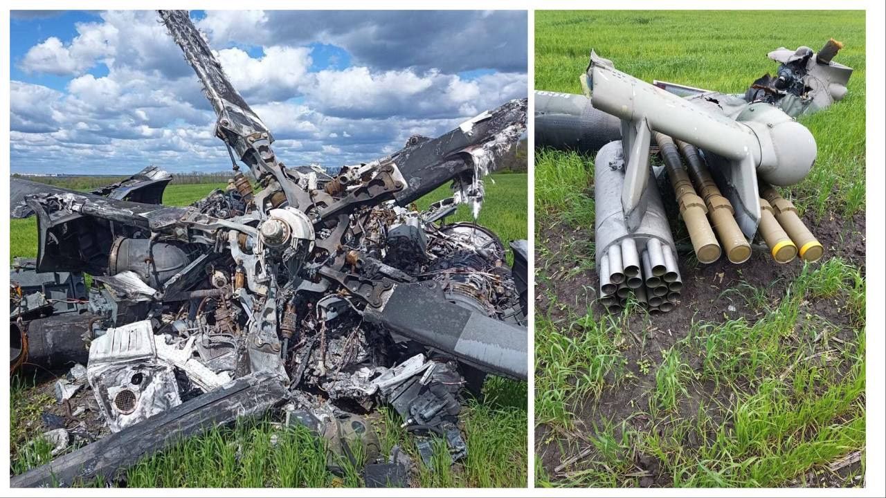 Mi-28 zniszczony przez Piorun