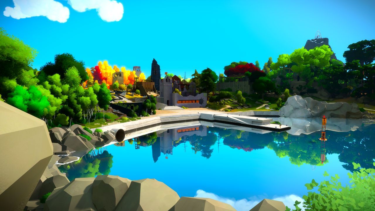 The Witness na Playstation 4 Pro - z HDR