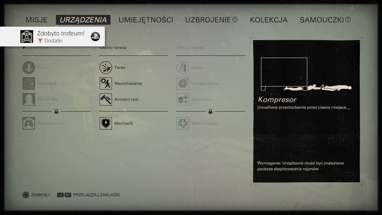 Wolfenstein II: The New Colossus - rodzaje ulepszeń od dodatków