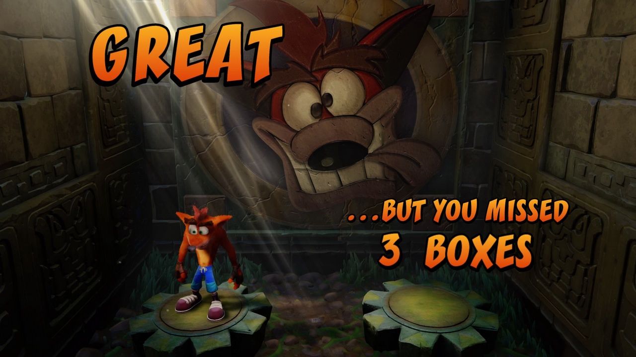 Crash Bandicoot N.Sane Trilogy - 3 pudła opuszczone