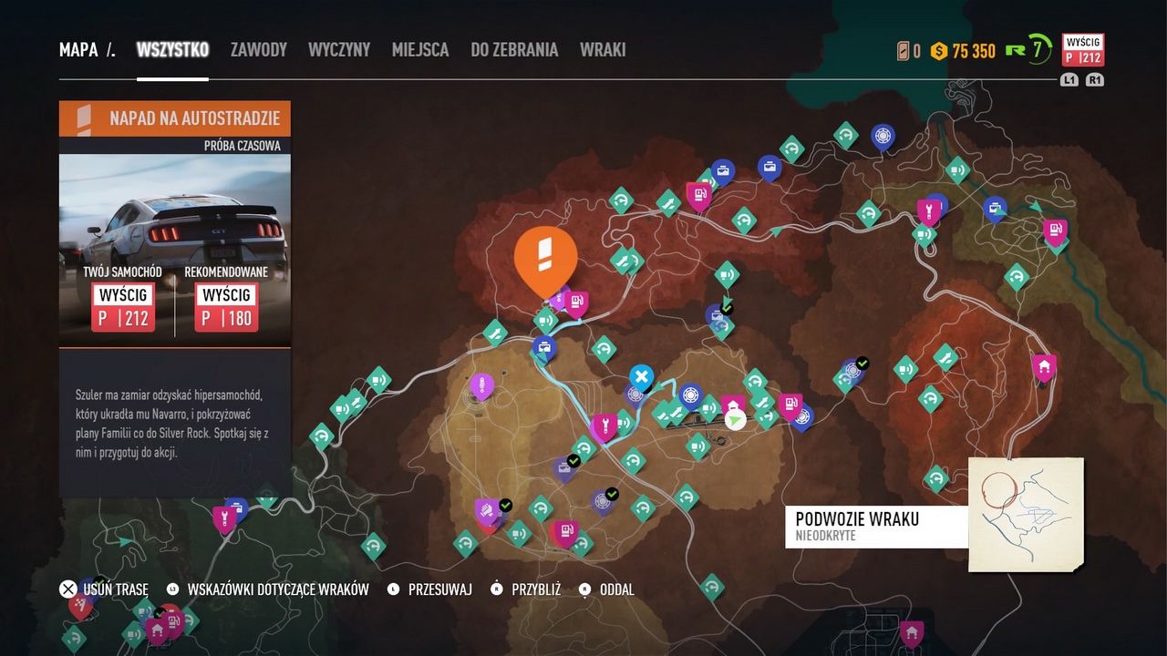 Need for Speed: Payback - mapa świata
