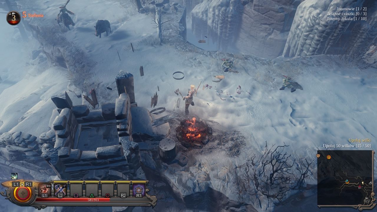 Vikings: Wolves of Midgard - walka z wilkami