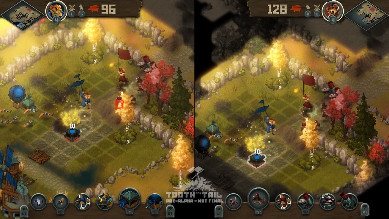 Tooth and Tail - zabawa na podzielonym ekranie
