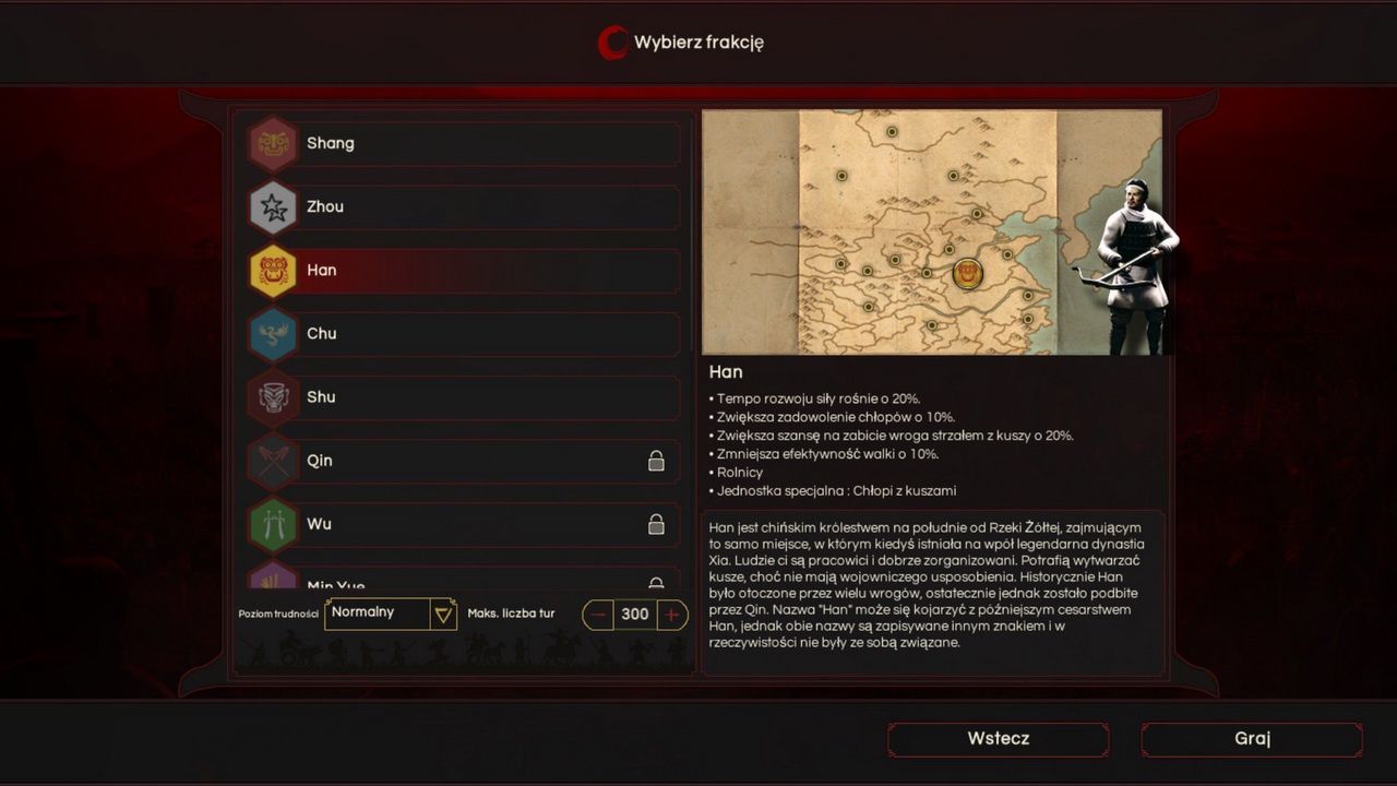 Oriental Empires - wybór frakcji
