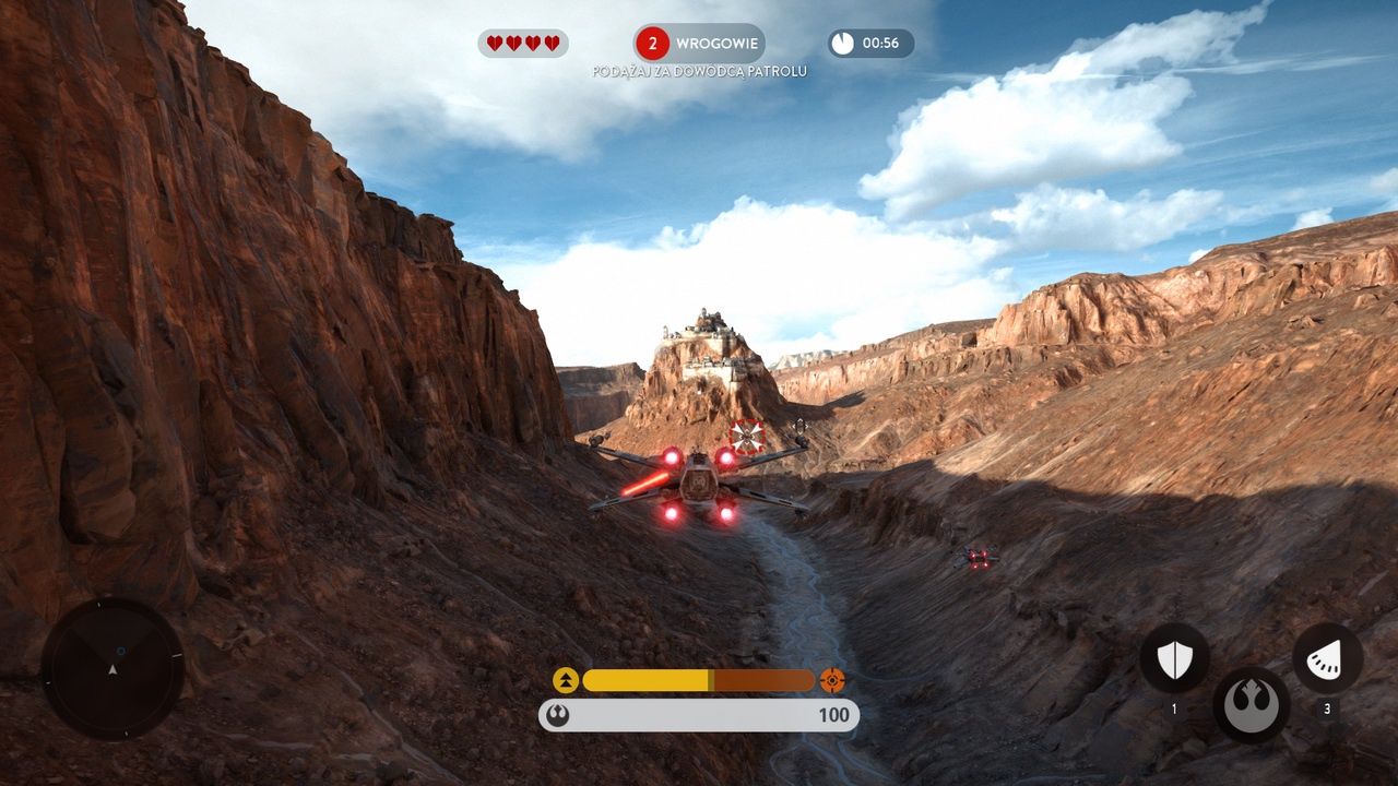 Star Wars: Battlefront - lot w kanionie na Tatooine