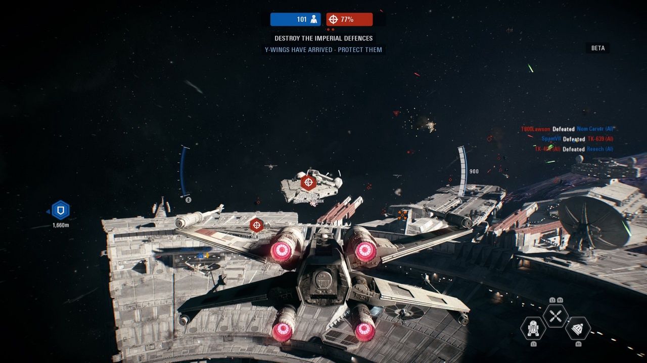 Star Wars: Battlefront II - bitwa w kosmosie
