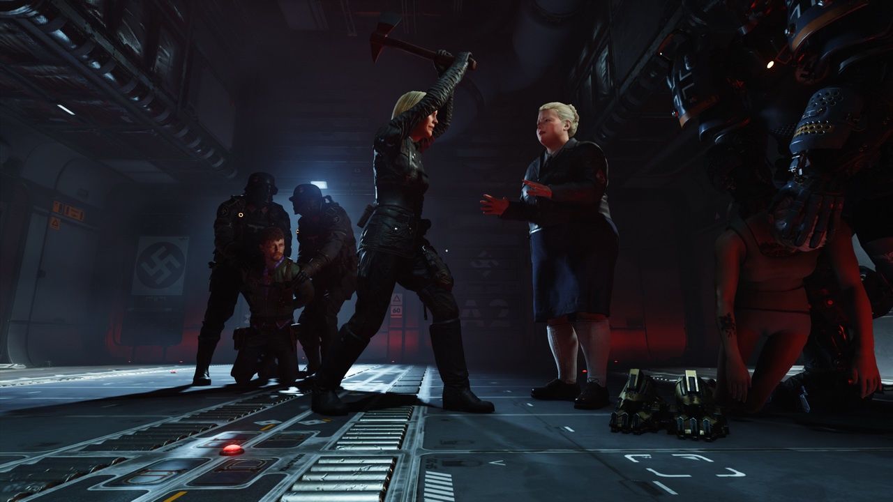 Wolfenstein II: The New Colossus - Frau Engel z siekierą
