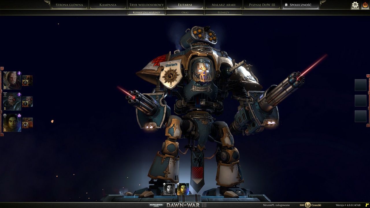 Dawn of War III - imperialny rycerz