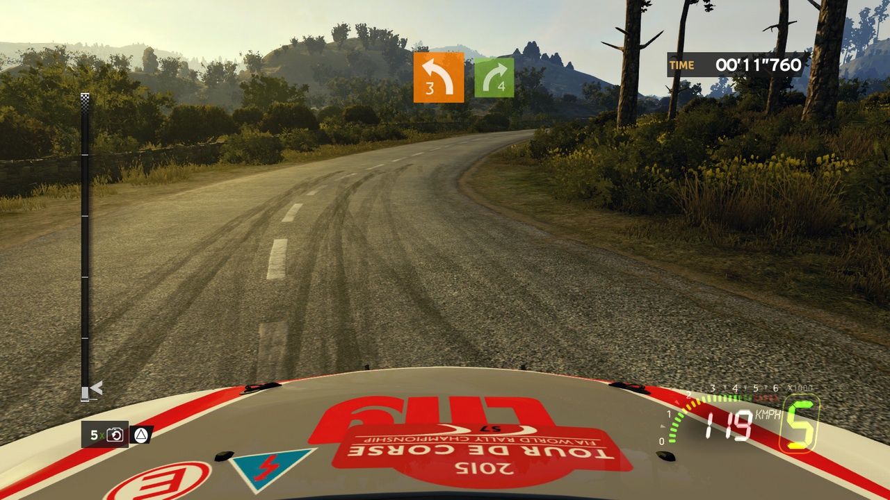 WRC 5 - widok z kokpitu