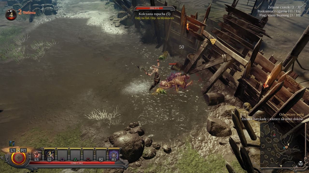 Vikings: Wolves of Midgard - walka z kolczastą ropuchą