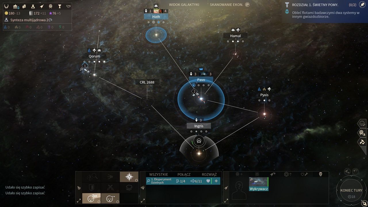 Endless Space 2 - widok galaktyki