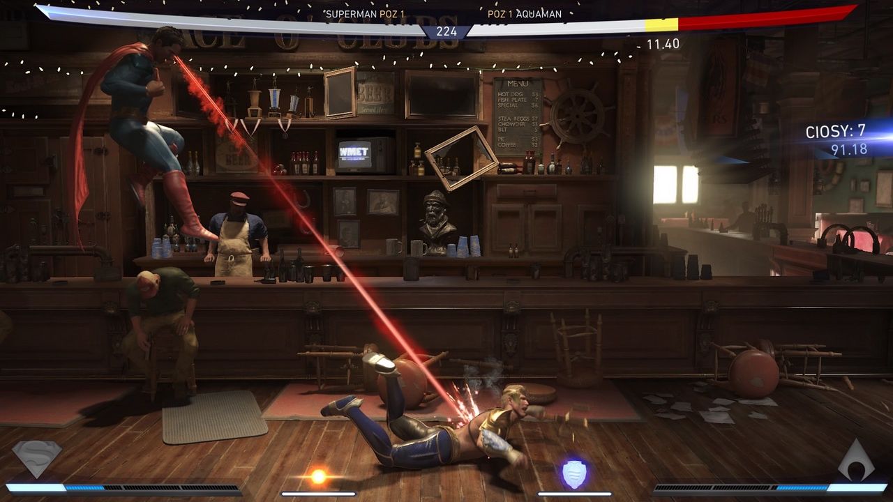 Injustice 2 - Superman i laserowy strzał