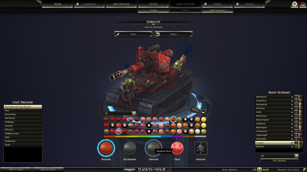 Warahmmer 40.000: Dawn of War III - Army Painter