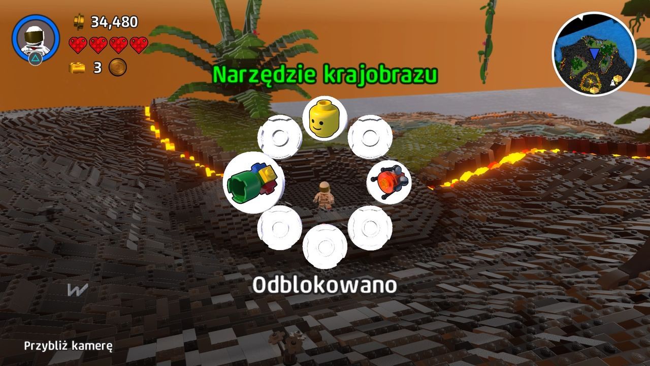 LEGO Worlds - kołowe menu z narzędziami