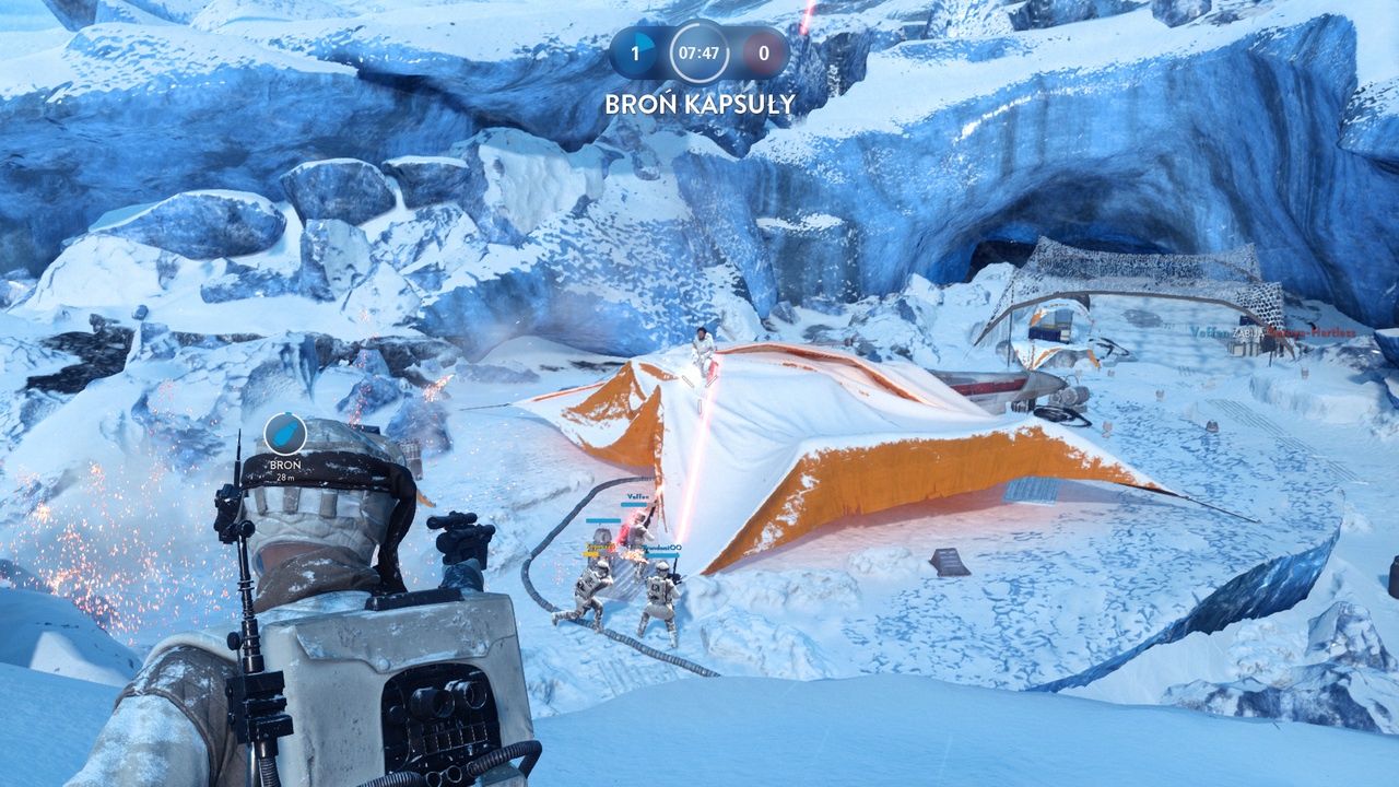 Star Wars: Battlefront - broń kapsuły na Hoth