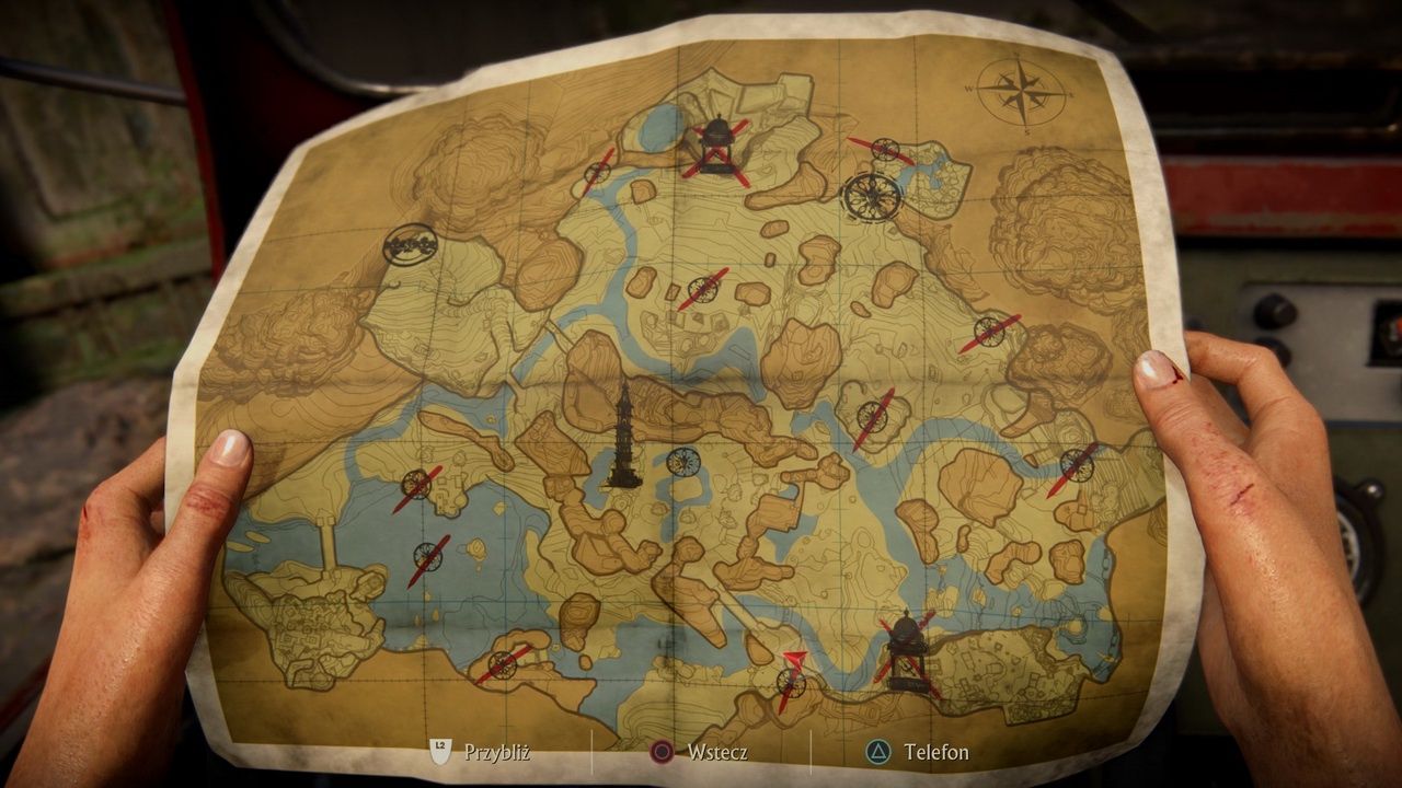 Uncharted: Zaginione Dziedzictwo - mapa jednego z rozdziałów