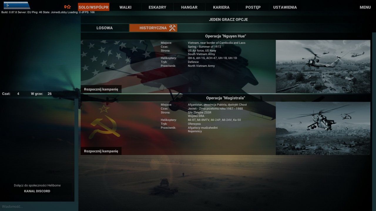 Heliborne - scenariusze dla jednego gracza