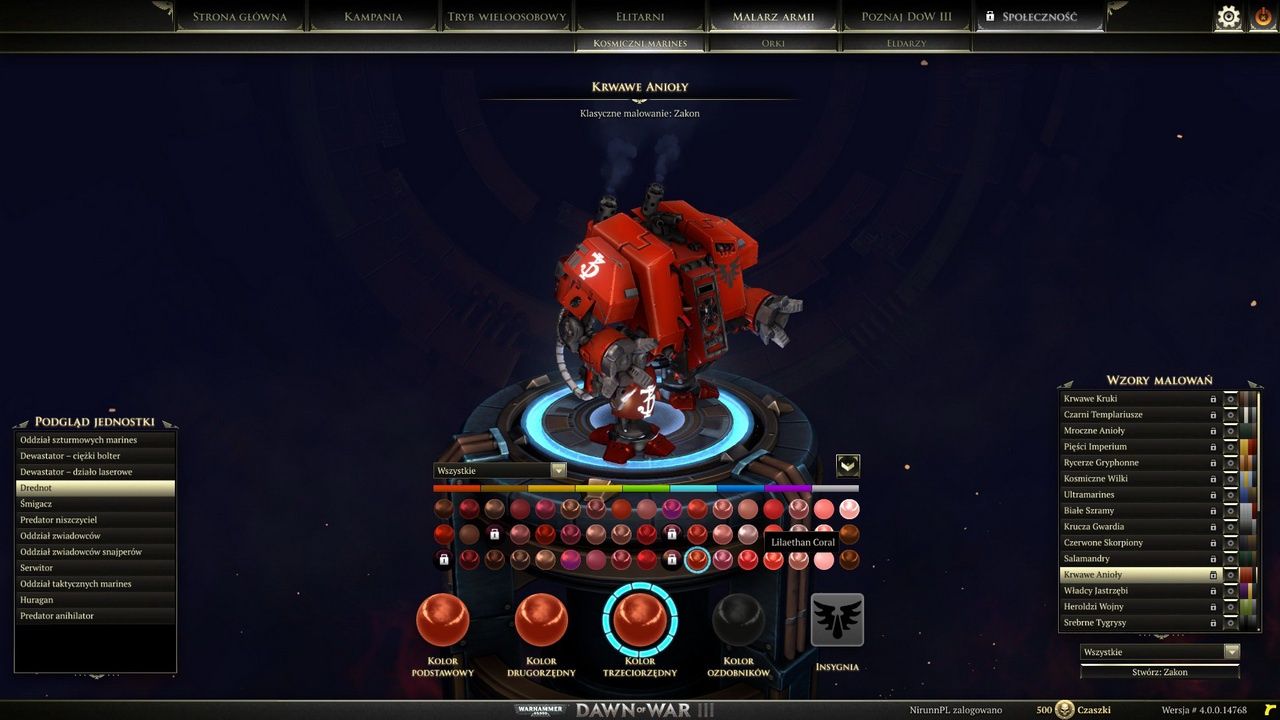 Dawn of War III - malarz armii