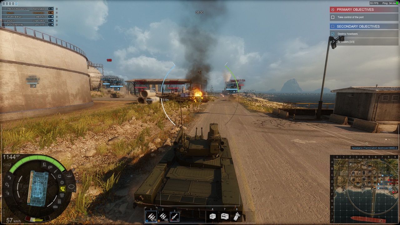 Armored Warfare - akcja w porcie