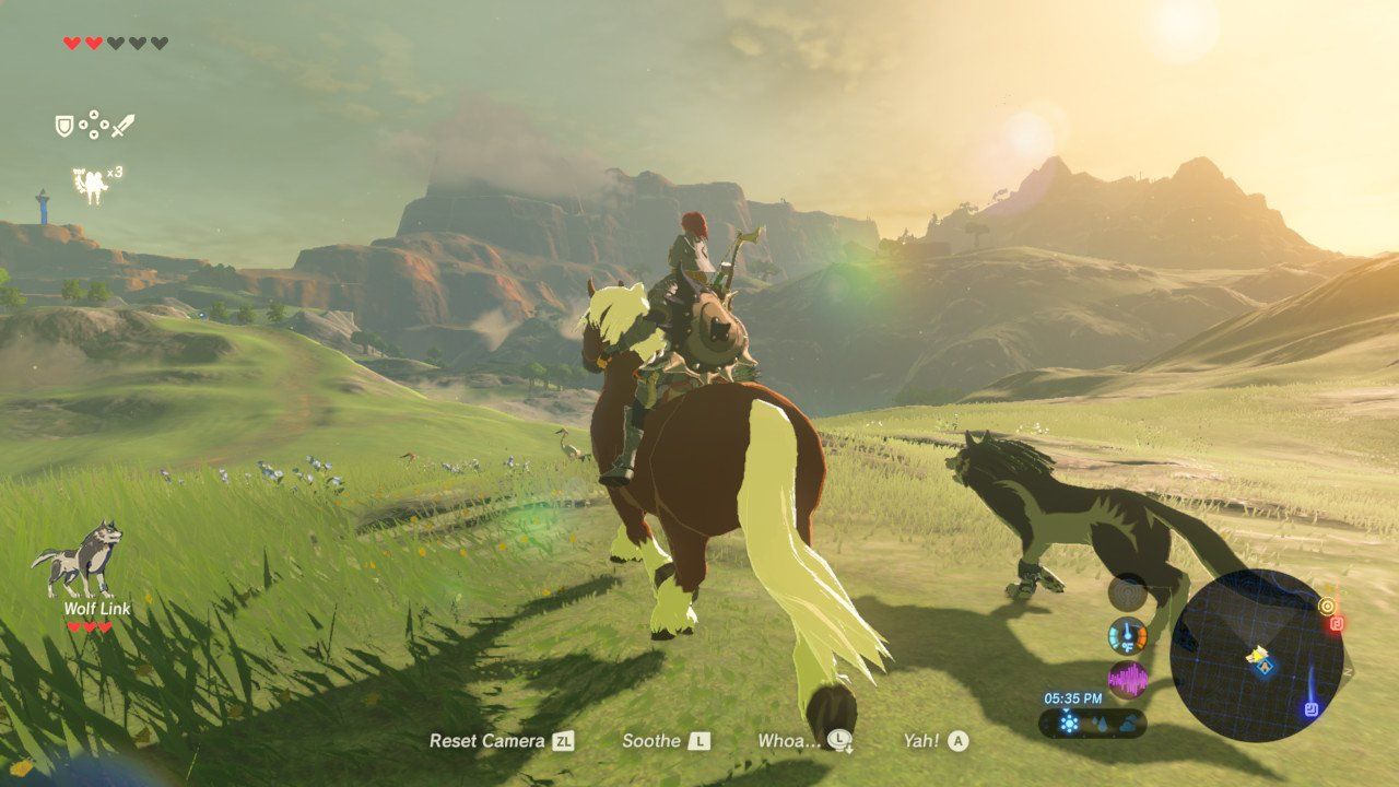 Legend of Zelda: Breath of the Wild - Link na koniu