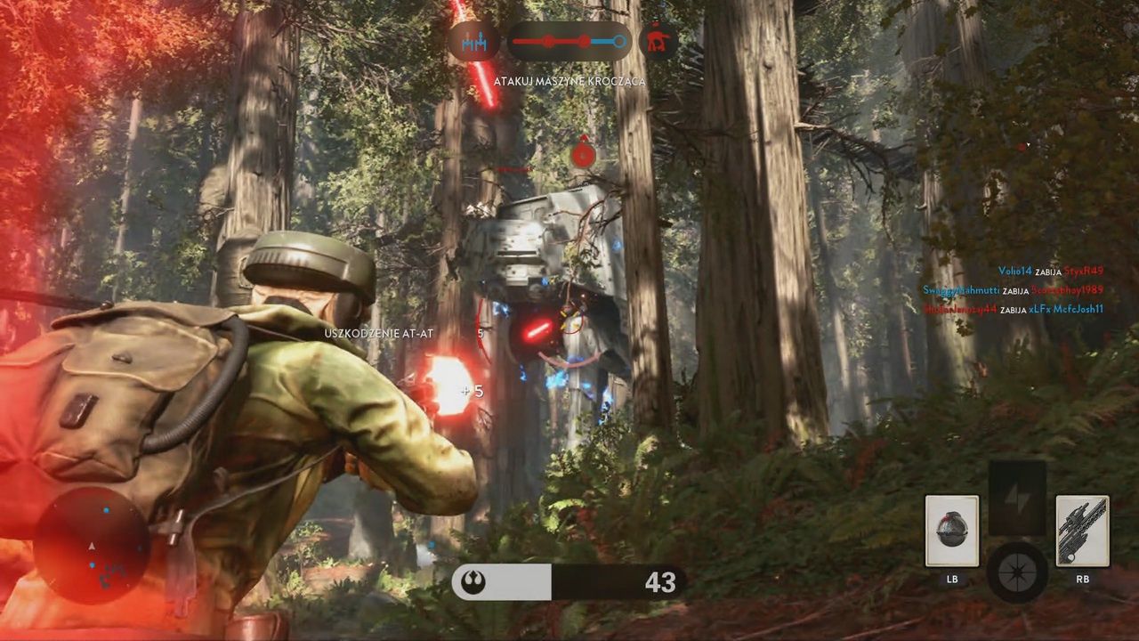 Star Wars Battlefront - atak AT-AT na Endorze