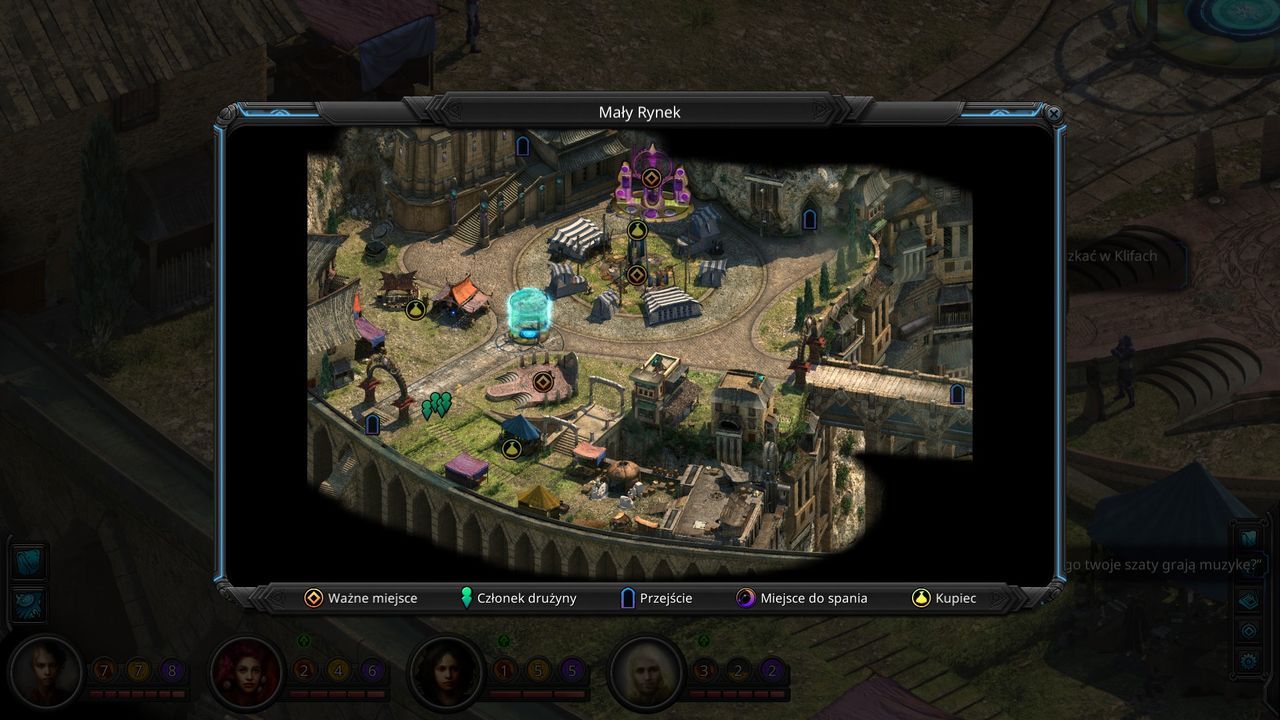 Torment: Tides of Numenera - mapa