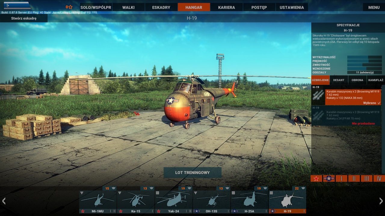 Heliborne - przygotowanie do lotu treningowego