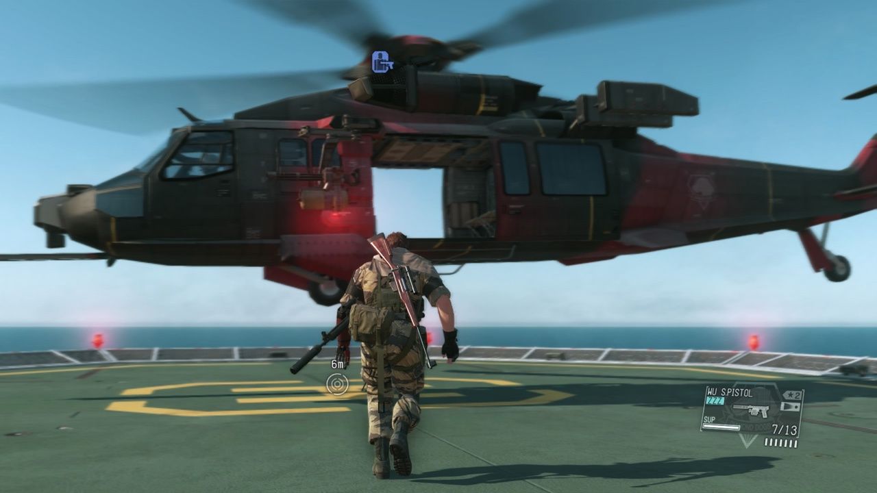 Metal Gear Solid V: Phantom Pain wsiadam do helikoptera