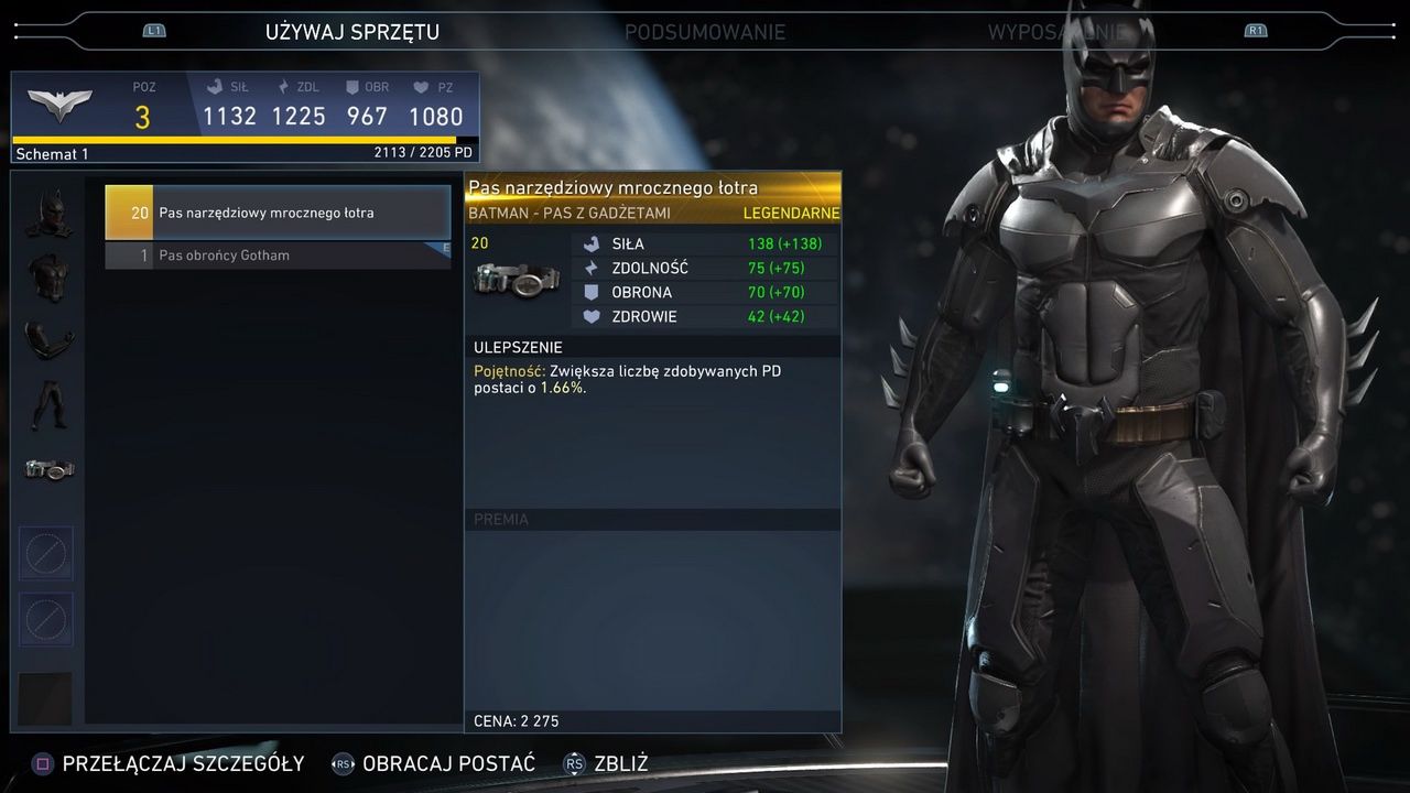 Injustice 2 - pas narzędziowy mrocznego łotra