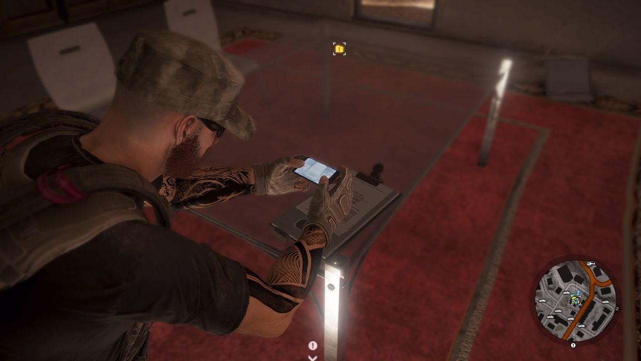 Ghost Recon: Wildlands - fotografowanie znalezionych dokumentów