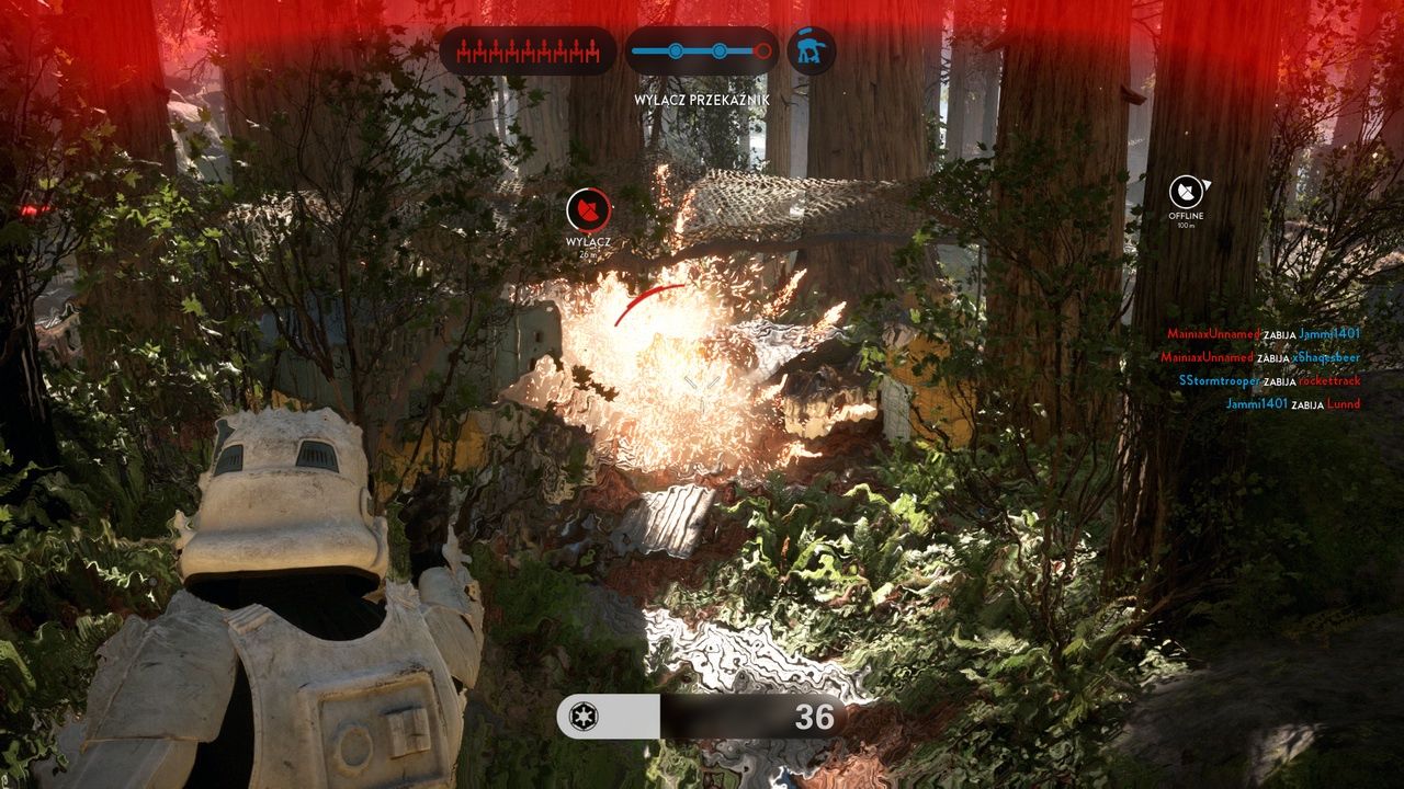 Star Wars: Battlefront - wybuch granatu na Endor