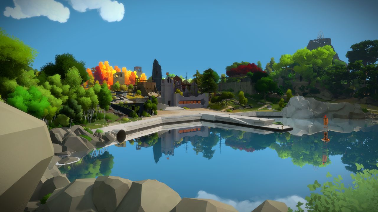 The Witness na Playstation 4 Pro - bez efektu HDR