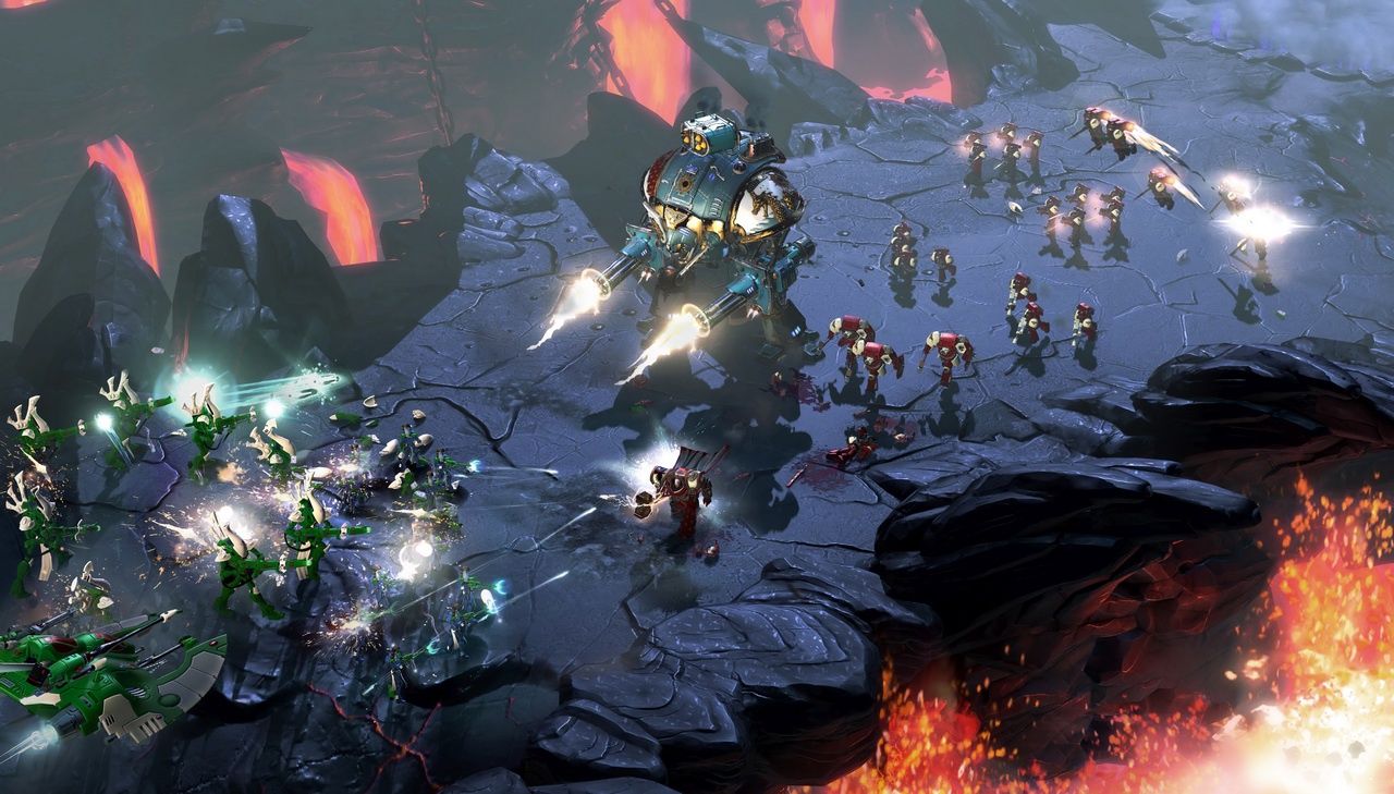 Dawn of War III - potyczka Kosmiczni Marines kontra Eldarzy