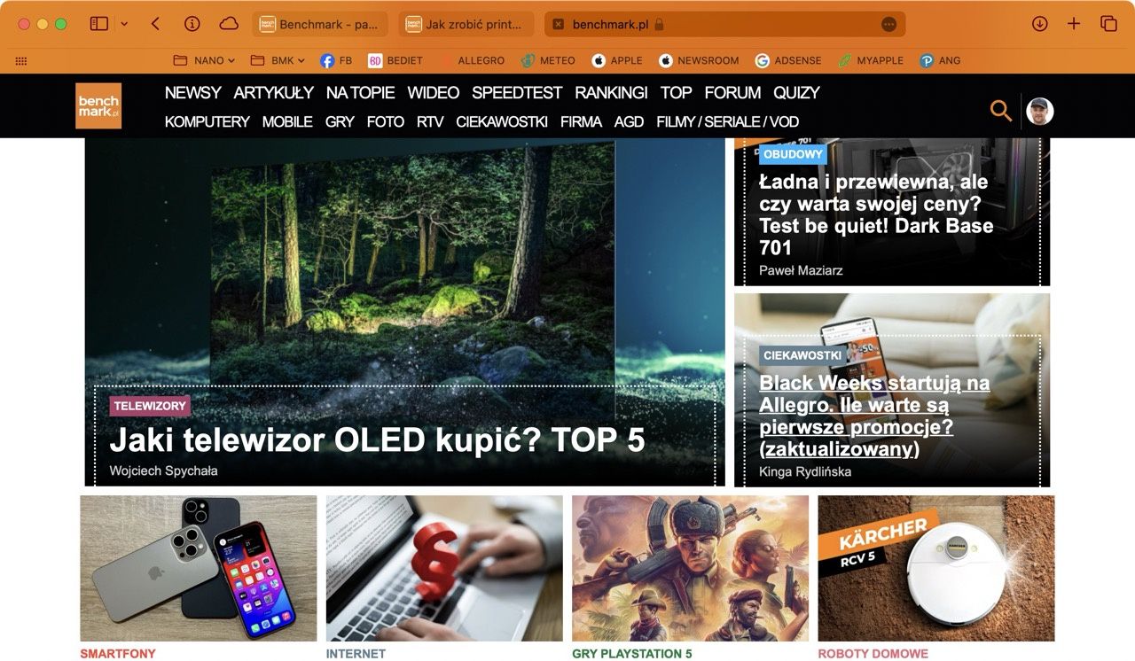 zrzut okna bez cienia
