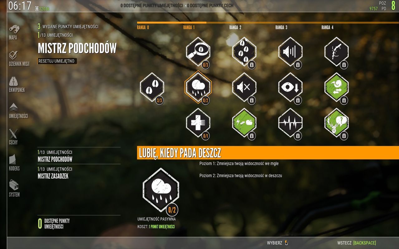 theHunter: Call of the Wild - rozwój umiejętności