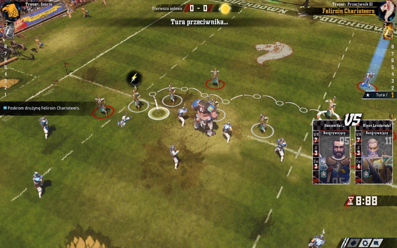Blood Bowl II - planowanie ruchów