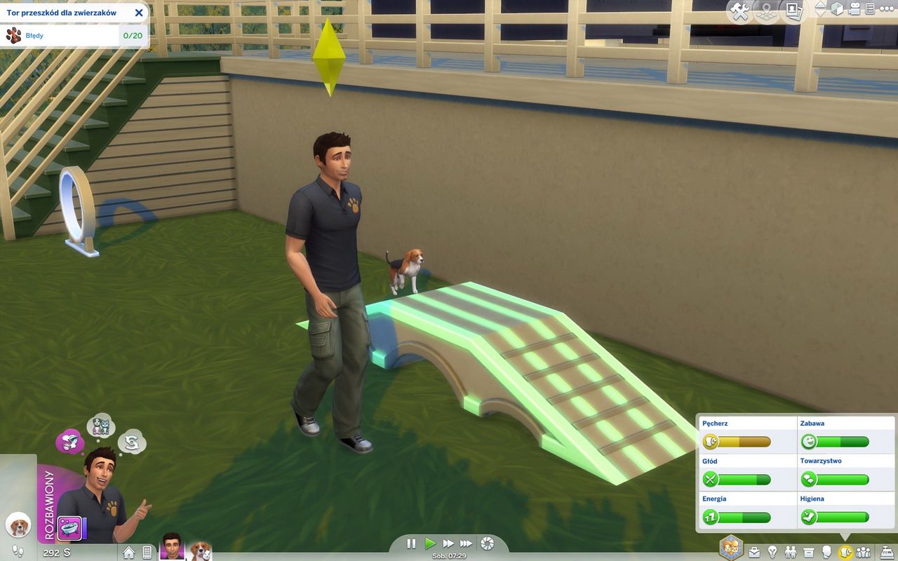 The Sims 4: Psy i koty - nauka na torze przeszkód