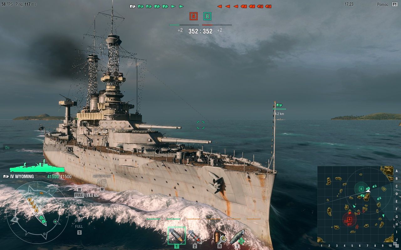World of Warships - pancernik Wyoming