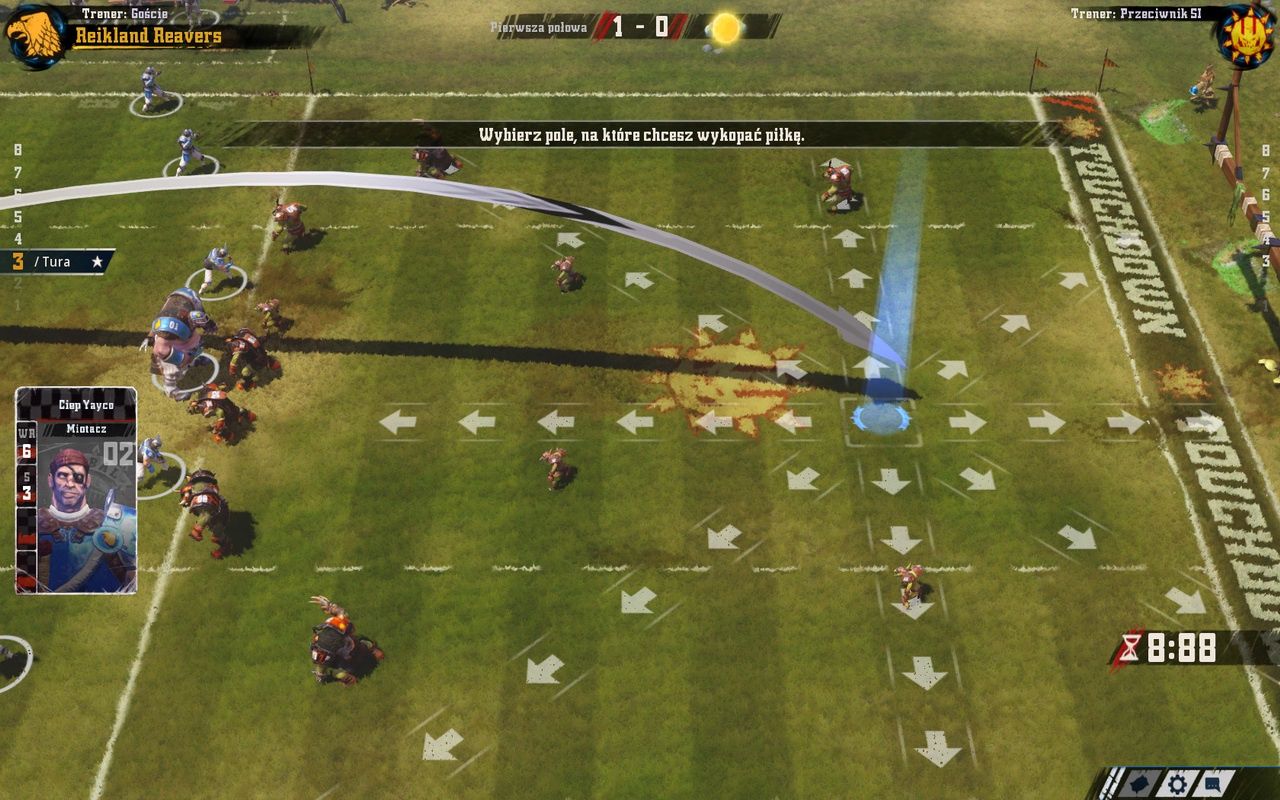 Blood Bowl II - dalekie podanie