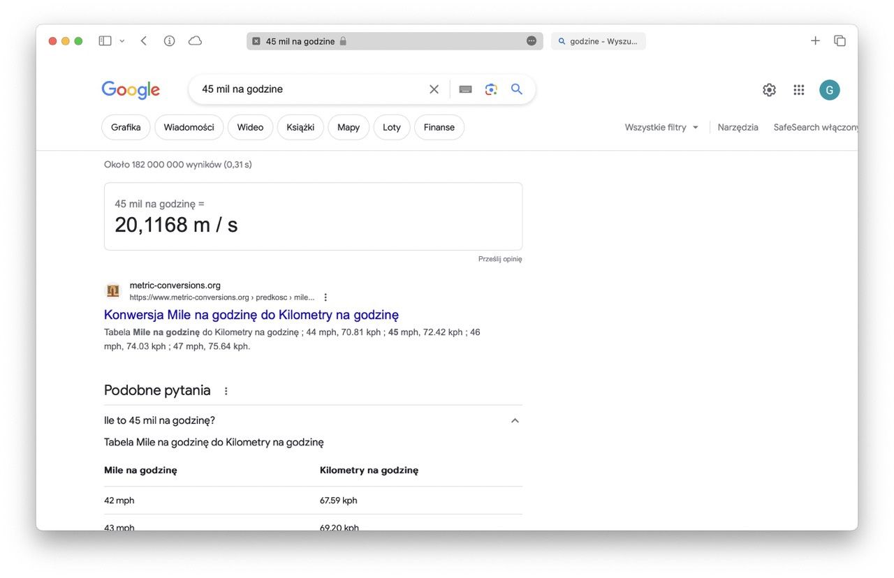 google mile