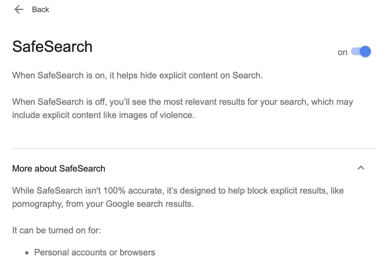 safesearch google