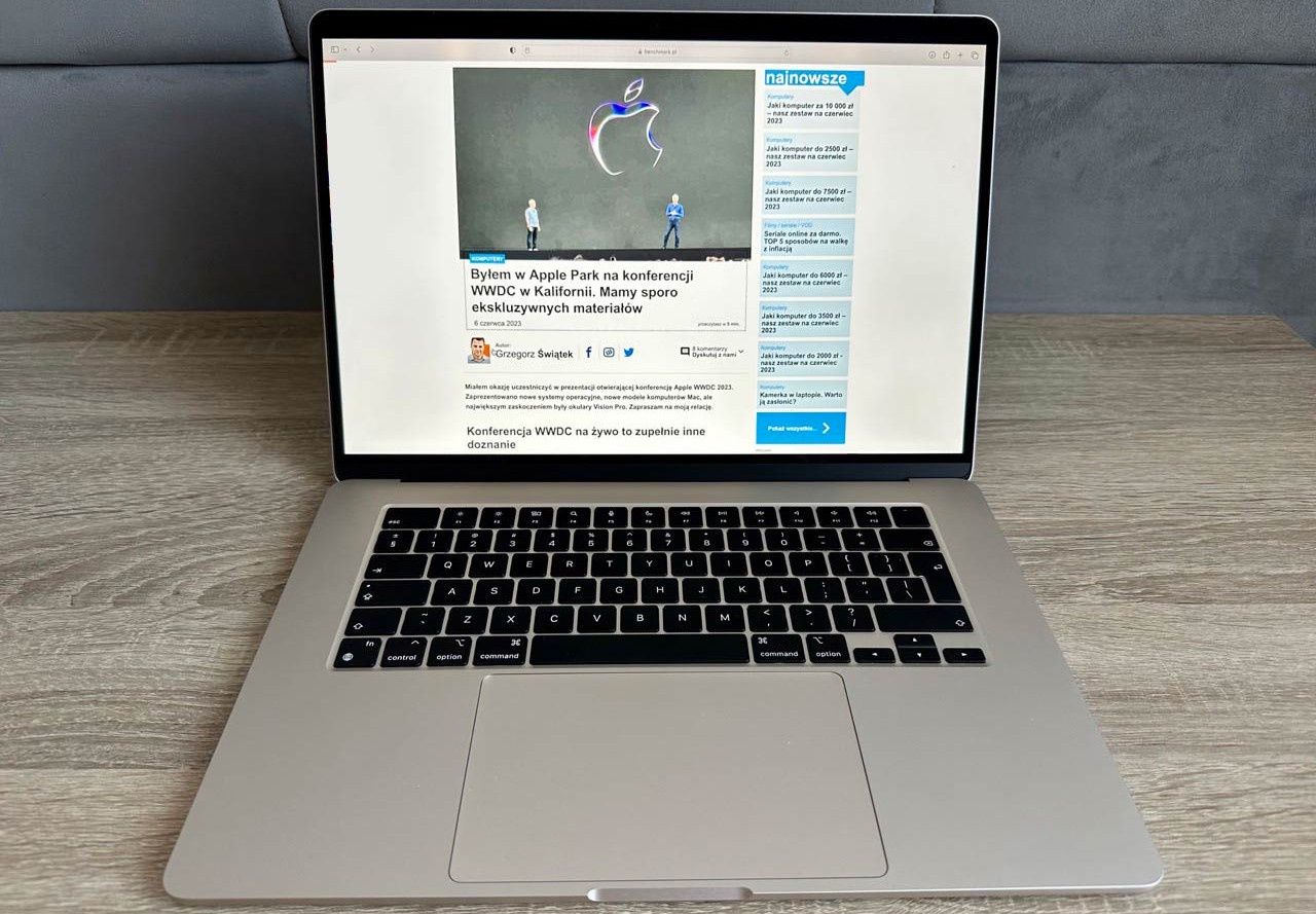 MacBook Air 15 cali wygląd