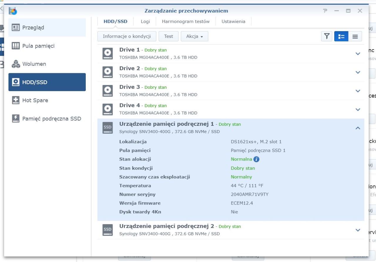 Synology DS1621xs+ - Konfiguracja etap 6